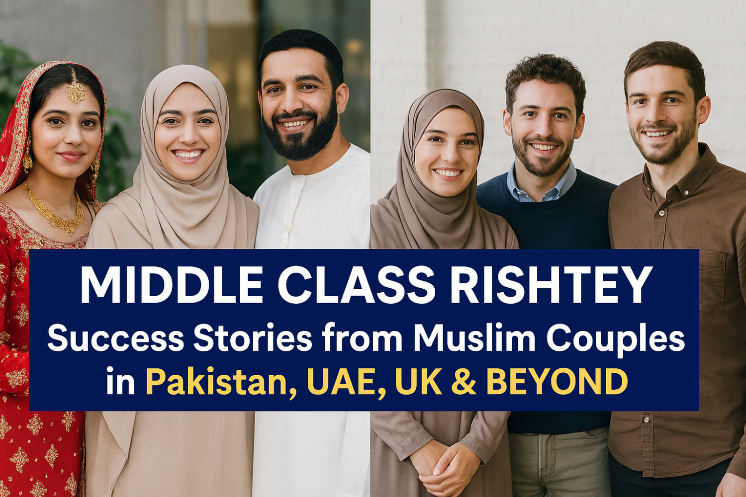 Middle Class Rishtey Success Stories from Muslim Couples in Pakistan, UAE, UK & Beyond